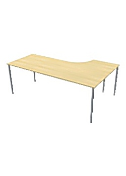 Bord Vänster 200x120cm björklaminat/grå