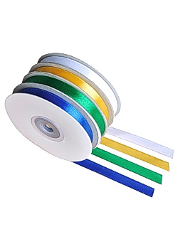 Satinband 10mmx30m 4 färger