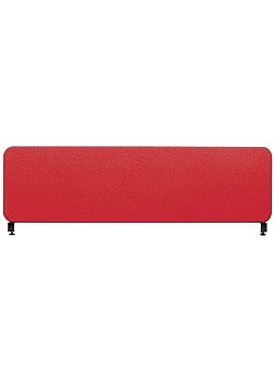 Bordsskärm Softline 45x160 cm röd