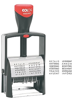 Stämpel COLOP datum 2000/WD
