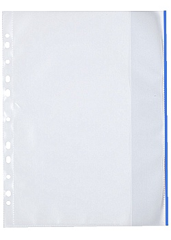 Plastficka Mapp A4 0,12mm blå (100)