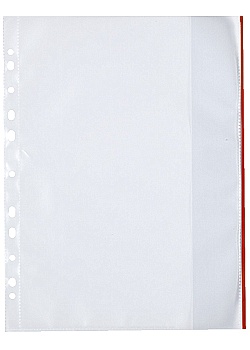 Plastficka Mapp A4 0,12mm röd (100)