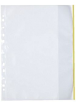 Plastficka Mapp A4 0,12mm gul (100)