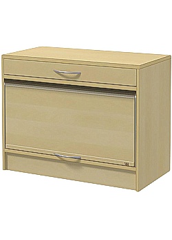 Skåp jalusi 1 låda H63cm björklaminat