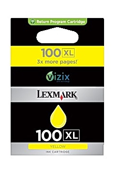 Bläckpatron LEXMARK 14N1071E gul XL