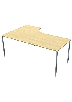 Bord Höger 160x120cm björklaminat/grå