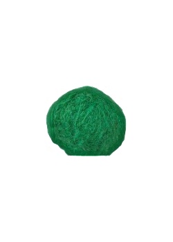 Kardad ull 100g grön