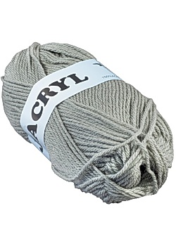 Acrylgarn 50g grå