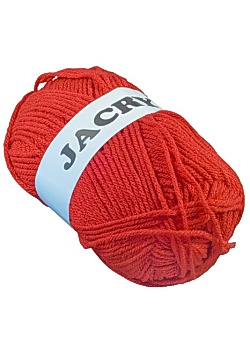 Acrylgarn 50g röd