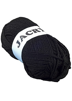 Acrylgarn 50g svart