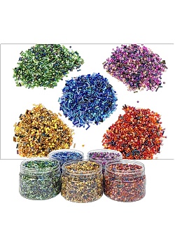 Stavpärlmix glas 5 färgerx190g