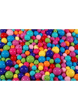 Plastpärlor runda (310)