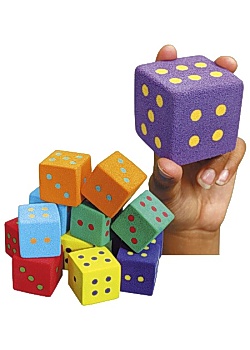 Tärningar mjuka 5 cm (12)
