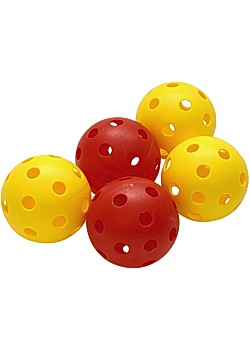Innebandyboll gul / röd