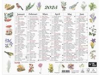 Väggkalender Lilla Naturalmanackan 2025