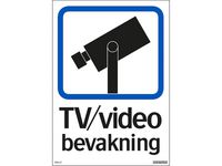 Skylt TV/video148x210mm