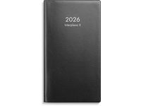 Kalender Interplano II 2026 plast svart