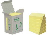 Notes POST-IT 100% recycl 38x51mmgul6/FP