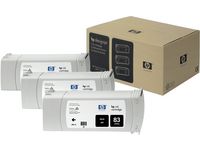 Hewlett Packard HP 83 - 3-pack - svart - original - bläckpatron (package 3 each)