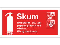 HOUSEGARD Skylt BRANDSLÄCKARE SKUM 10x20cm
