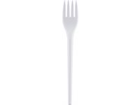 Bestick gaffel plast vit 100/FP