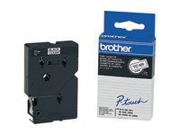 Tape BROTHER TC101 12mm svart på klar
