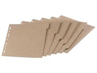 Pappregis. ELBA A4 6-delad brun 280g