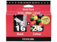 Bläckpatron LEXMARK 80D2126 svart+färg