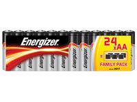 Energizer Classic, alkaliska batterier AA/LR6, ej laddningsbara, blisterförpackning med 24 (fp om 24 st)