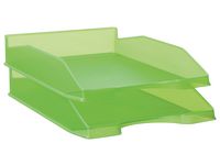 Brevkorg STAPLES A4 transp. limegrön