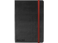 Ant.bok OXFORD Black n´Red A5 hard linj