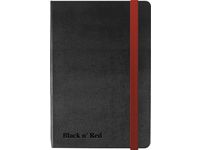 Ant.bok OXFORD Black n´Red A6 hard linj
