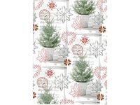 Hedlunds OF SWEDEN Julpapper 70cmx20m Pine Tree (rulle om 20 m)