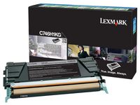 Toner LEXMARK C746H1KG svart