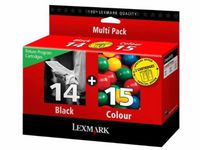 Bläckpatron LEXMARK 80D2979B No14+15