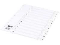 Plastregister STAPLES A4 1-12 vita