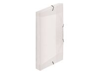 Staples Gummibandsmapp plast transparent (fp om 6 st)