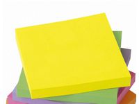 Notes STAPLES Z-bl 76x76mm neongul