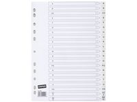 Plastregister STAPLES A4 A-Ö vita