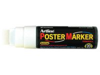 Märkpenna ARTLINE Rund Poster vit 20mm