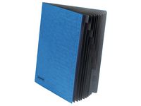 Sorteringsmapp STAPLES 12-delad blå