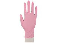 Handske nitril puderfri rosa S 100/FP