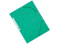 Gummibandsmapp kartong 3-kl A4 grön