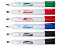 Whiteboardpenna STAPLES rund 6-set