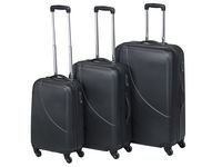 Resväska PIERRE Executive Set Svart 3/fp