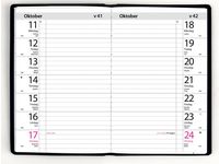 Burde Fickagenda konstläder Svart - 3326