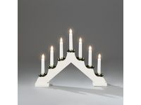 KONSTSMIDE Ljusstake 7-arm vit