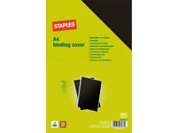Spiralomslag STAPLES A4 250g Sv100/FP