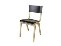 Stol Amanda sitthöjd 44cm svart