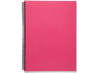 Anteckningsbok STAPLES A4+ TW rutad rosa